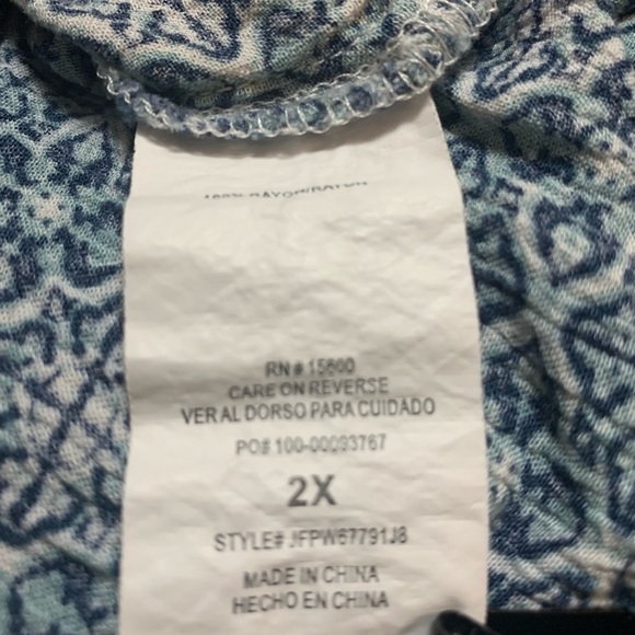 Mason & Belle floral tunic, 2X - Picture 6 of 8